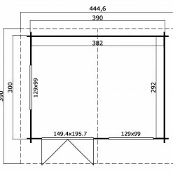 Billig 👏 Gartenhaus NORDERNEY 2 - schwedenrot - Fichte massiv - 390x300 cm 🎁 7 Billig 👏 Gartenhaus NORDERNEY 2 - schwedenrot - Fichte massiv - 390x300 cm 🎁 -Angebote Garten Store 9005114100 03 1600Wx1600H