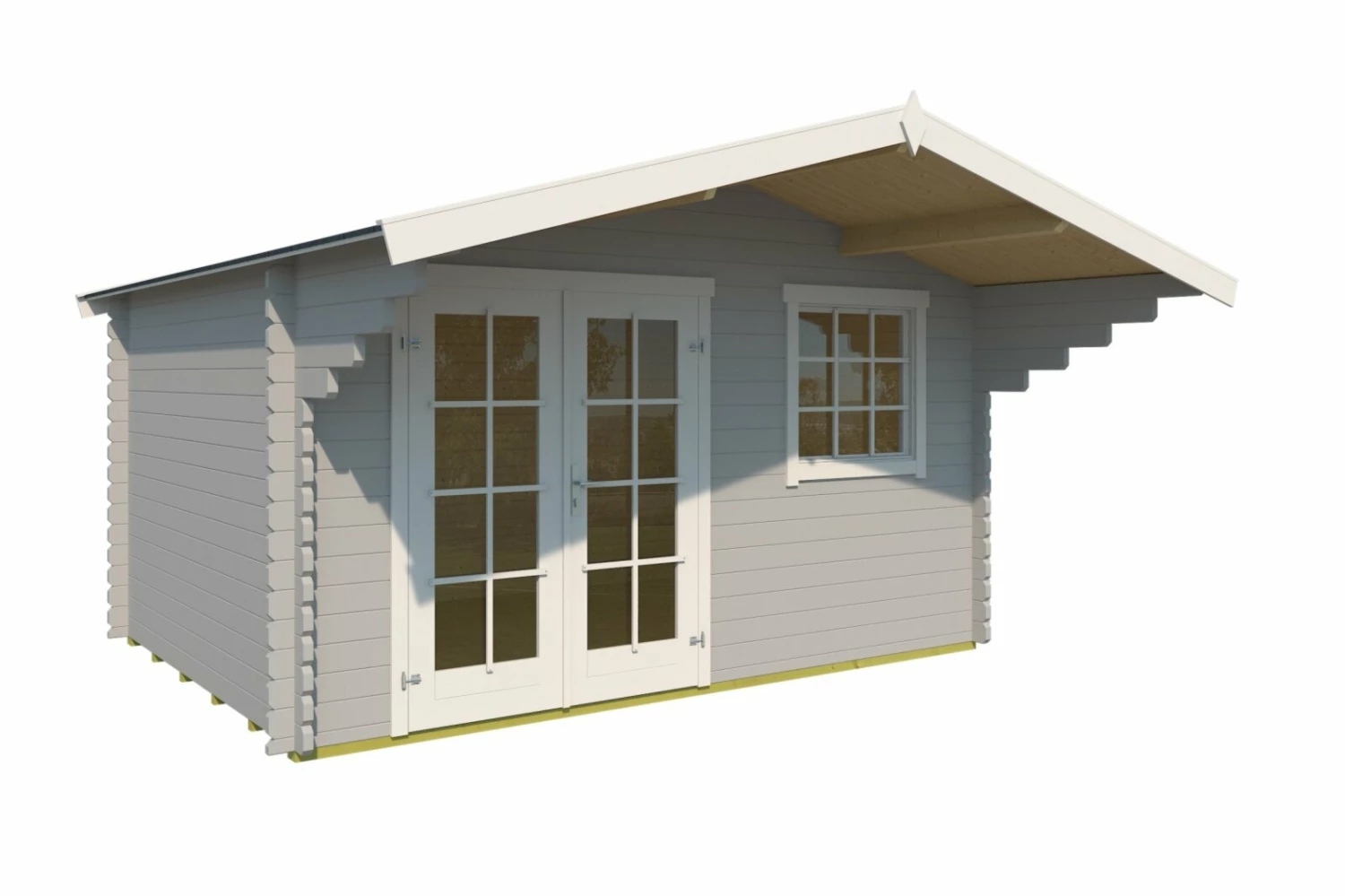 Top 10 ⭐ Gartenhaus ORLANDO 34 - lichtgrau - Fichte massiv - 380x280 cm 😉 4 Top 10 ⭐ Gartenhaus ORLANDO 34 - lichtgrau - Fichte massiv - 380x280 cm 😉 – Bild 2