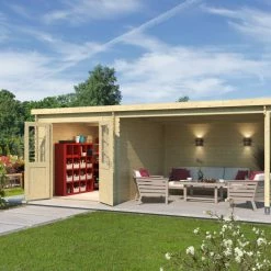 Beste Bewertungen von 🔥 Gartenhaus SAINT PAUL - naturbelassen - Fichte massiv - 275x570 cm 🎉