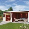 Brandneu 👏 Gartenhaus SAINT PAUL - schwedenrot - Fichte massiv - 275x570 cm ✔️ -Angebote Garten Store 9005116600 1600Wx1600H