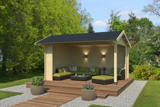 Rabatt 🎁 Unterstand SAN DIEGO - naturbelassen - Fichte massiv - 425x300 cm 😀 8 Rabatt 🎁 Unterstand SAN DIEGO - naturbelassen - Fichte massiv - 425x300 cm 😀 -Angebote Garten Store 9005116700 1600Wx1600H