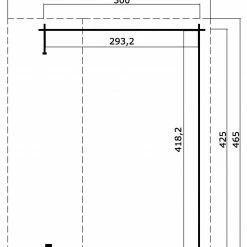 Angebote 👏 Unterstand SAN DIEGO - carbongrau - Fichte massiv - 425x300 cm ⌛ -Angebote Garten Store 9005116900 03 1600Wx1600H