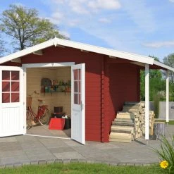 Beste Bewertungen von 🌟 Gartenhaus TULSA - schwedenrot - Fichte massiv - 292x392 cm 🧨