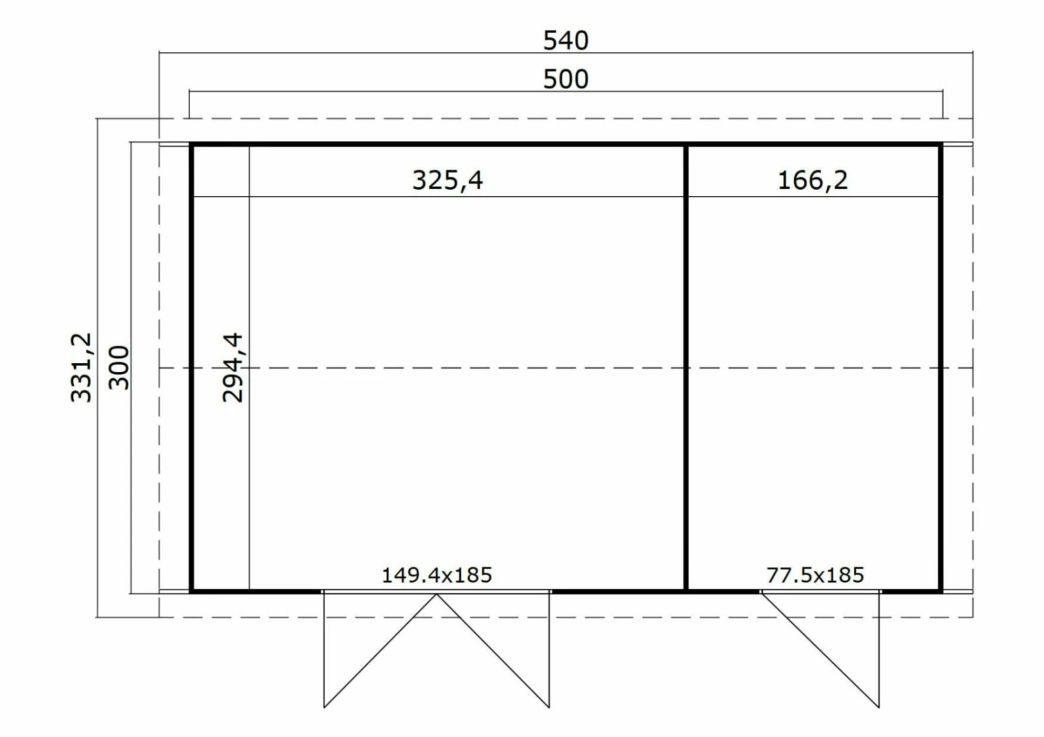Bestpreis 🔔 Gartenhaus TUVALU XL - gletschergrün - Fichte massiv - 500x300 cm ✨ 5 Bestpreis 🔔 Gartenhaus TUVALU XL - gletschergrün - Fichte massiv - 500x300 cm ✨ – Bild 3