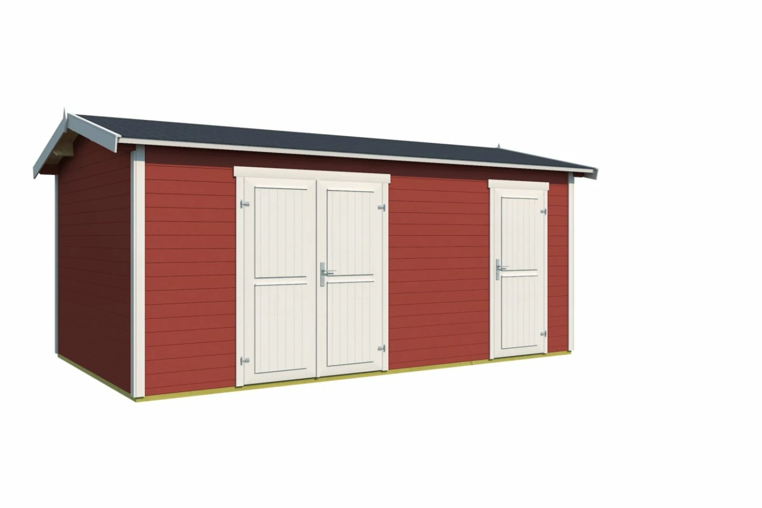 Billig 🤩 Gartenhaus TUVALU XL - schwedenrot - Fichte massiv - 500x300 cm 🤩 4 Billig 🤩 Gartenhaus TUVALU XL - schwedenrot - Fichte massiv - 500x300 cm 🤩 – Bild 2