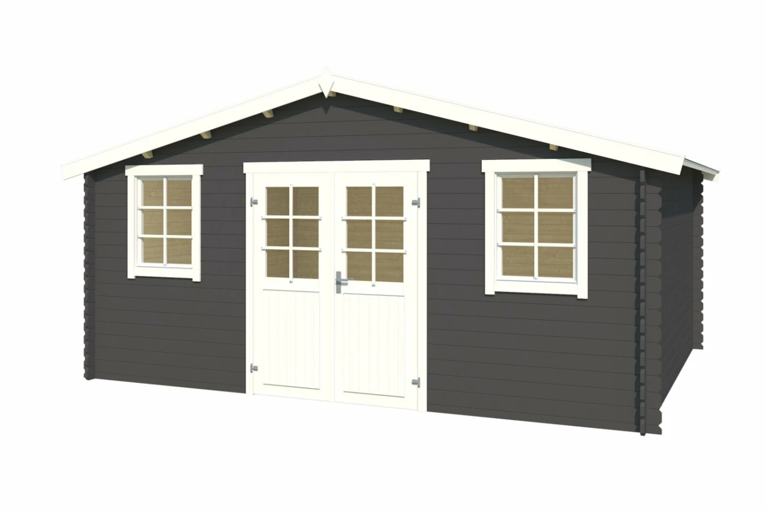 Bester Verkauf 😀 Gartenhaus UDO 300 - carbongrau - Fichte massiv - 480x300 cm 🥰 4 Bester Verkauf 😀 Gartenhaus UDO 300 - carbongrau - Fichte massiv - 480x300 cm 🥰 – Bild 2