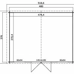 Schlussverkauf 🧨 Gartenhaus WASHINGTON - gletschergrün - Fichte massiv - 480x376 cm 😀 7 Schlussverkauf 🧨 Gartenhaus WASHINGTON - gletschergrün - Fichte massiv - 480x376 cm 😀 -Angebote Garten Store 9005121900 03 1600Wx1600H