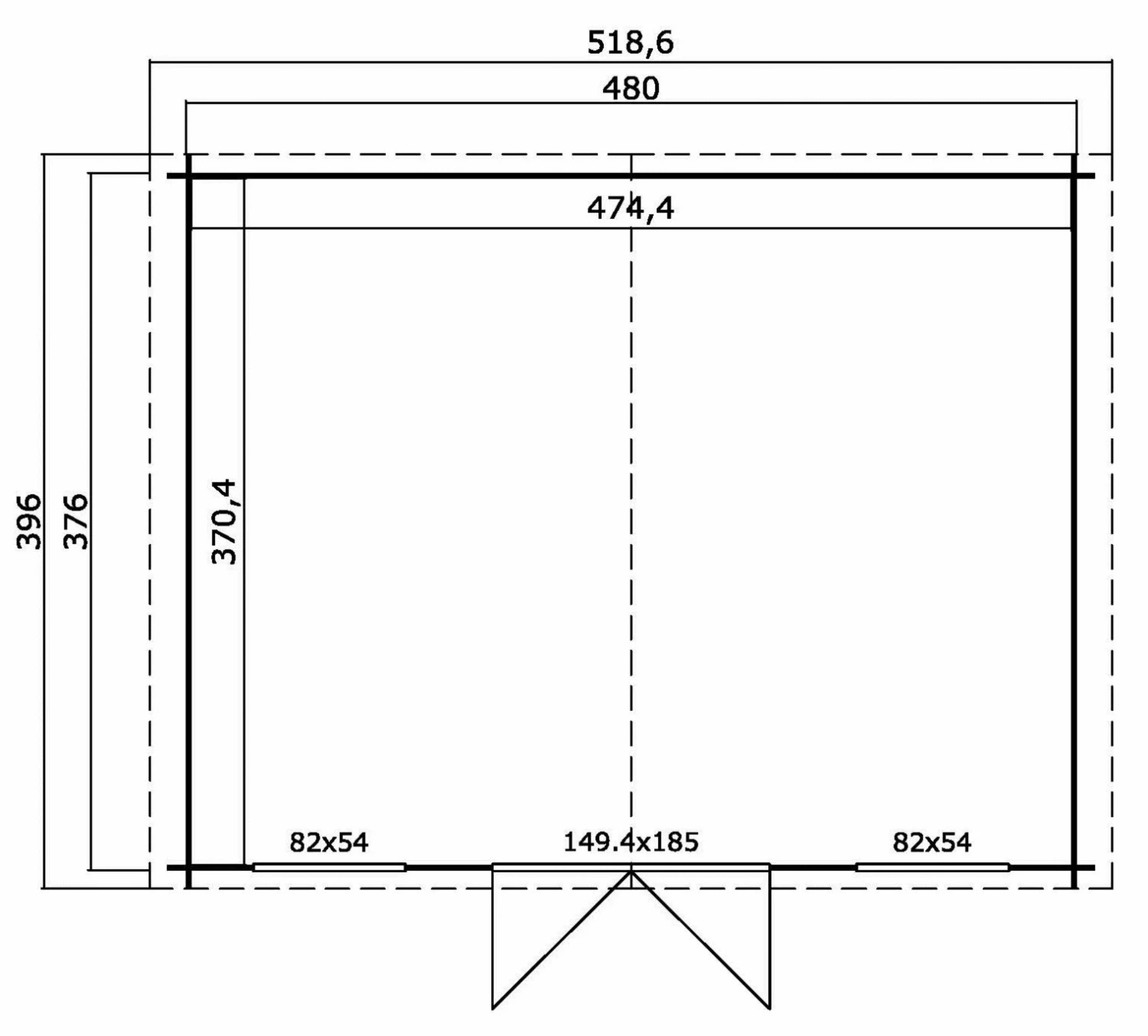 Schlussverkauf 😍 Gartenhaus WASHINGTON - schwedenrot - Fichte massiv - 480x376 cm ❤️ 5 Schlussverkauf 😍 Gartenhaus WASHINGTON - schwedenrot - Fichte massiv - 480x376 cm ❤️ – Bild 3