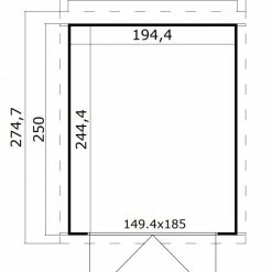 Neu 😍 Gartenhaus ZAMBEZI II - gletschergrün - Fichte massiv - 200x250 cm 🥰 -Angebote Garten Store 9005122900 03 1600Wx1600H