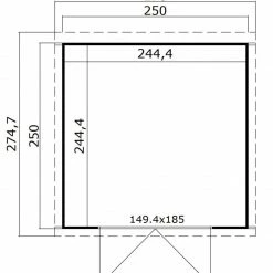 Angebote 🎉 Gartenhaus ZAMBEZI 4 - naturbelassen - Fichte massiv - 250x250 cm 😍 7 Angebote 🎉 Gartenhaus ZAMBEZI 4 - naturbelassen - Fichte massiv - 250x250 cm 😍 -Angebote Garten Store 9005123600 03 1600Wx1600H
