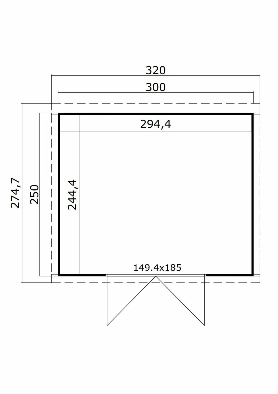 Aktion 🧨 Gartenhaus ZAMBEZI 6 - lichtgrau - Fichte massiv - 300x250 cm 🧨 5 Aktion 🧨 Gartenhaus ZAMBEZI 6 - lichtgrau - Fichte massiv - 300x250 cm 🧨 – Bild 3
