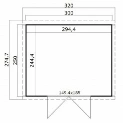 Auslauf ✨ Gartenhaus ZAMBEZI 6 - carbongrau - Fichte massiv - 300x250 cm 🤩 7 Auslauf ✨ Gartenhaus ZAMBEZI 6 - carbongrau - Fichte massiv - 300x250 cm 🤩 -Angebote Garten Store 9005124800 03 1600Wx1600H