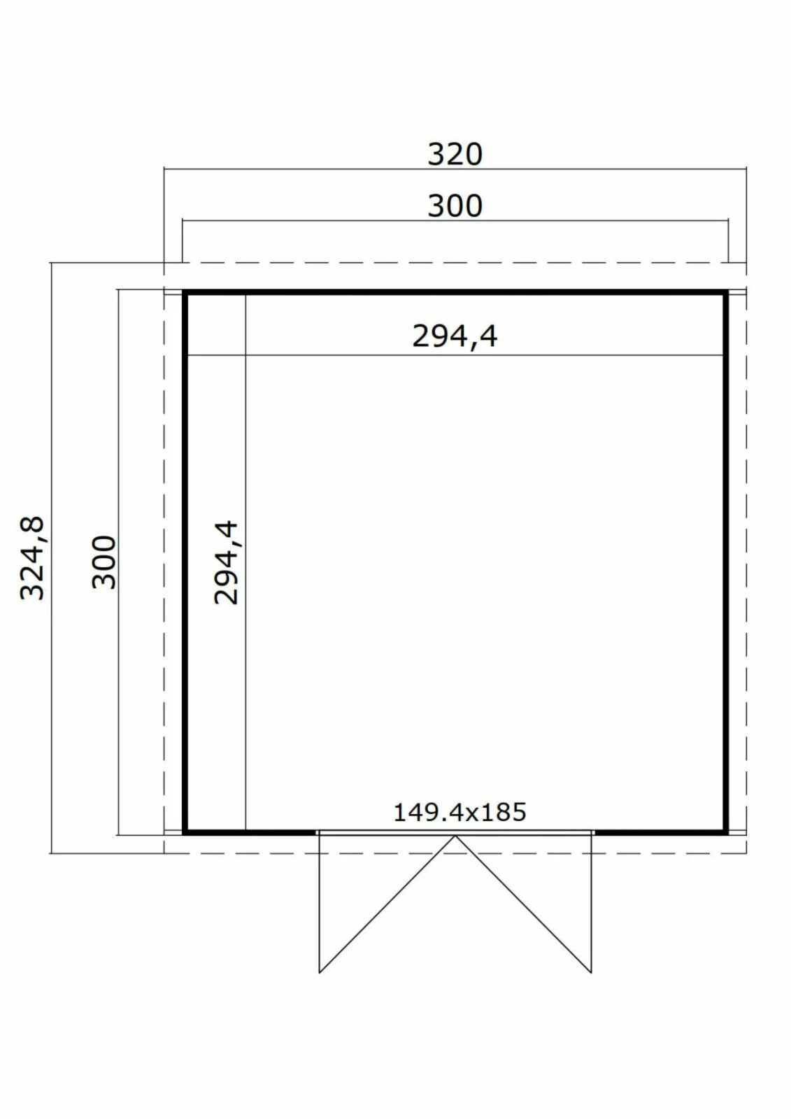 Bestes Angebot 🥰 Gartenhaus ZAMBEZI 7 - lichtgrau - Fichte massiv - 300x300 cm 😀 5 Bestes Angebot 🥰 Gartenhaus ZAMBEZI 7 - lichtgrau - Fichte massiv - 300x300 cm 😀 – Bild 3