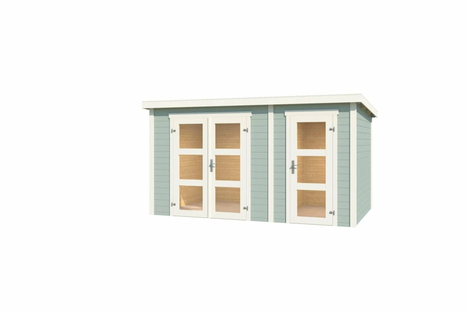 Besorgen 🧨 Gartenhaus ZAMBEZI XL - gletschergrün - Fichte massiv - 380x240 cm ❤️ 4 Besorgen 🧨 Gartenhaus ZAMBEZI XL - gletschergrün - Fichte massiv - 380x240 cm ❤️ – Bild 2