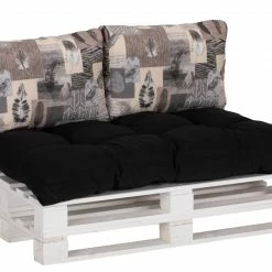 Bestes Angebot 🌟 3-teiliges Paletten-Kissen-Set - anthrazit - Federn 🛒