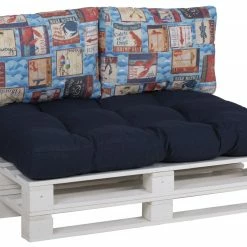 Besorgen 🥰 3-teiliges Paletten-Kissen-Set - dunkelblau - Maritim 🔔