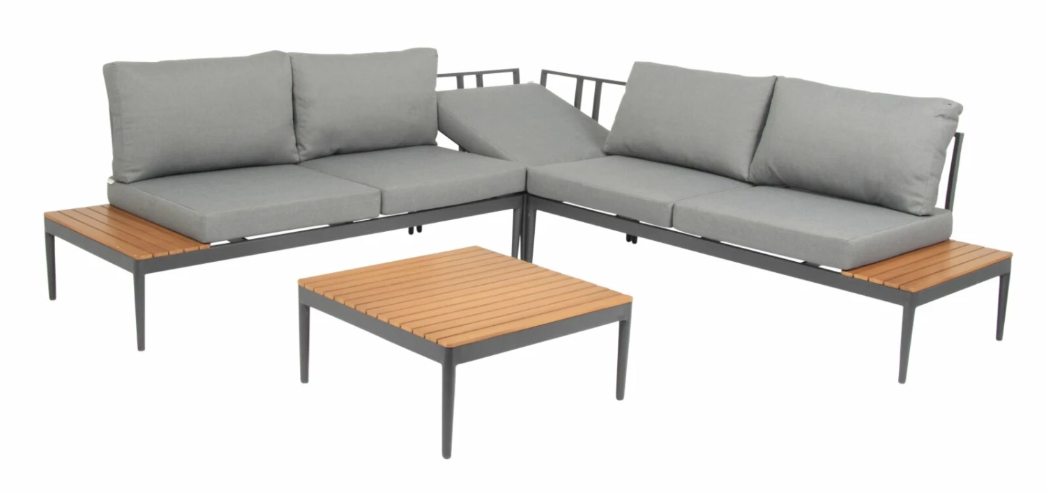 Aktion 🧨 Lounge-Gartenmöbel-Set - teakfarben-grau - Akazie massiv 🎉 4 Aktion 🧨 Lounge-Gartenmöbel-Set - teakfarben-grau - Akazie massiv 🎉 – Bild 2