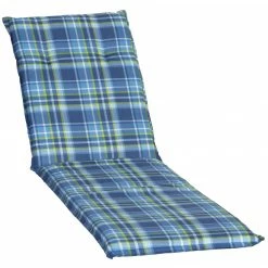 Neu 🤩 Rollliegen-Auflage - blau-grün - Karo - 193x60 cm 😀