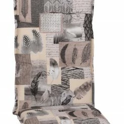 Rabatt 😍 Hochlehner-Auflage - beige-natur - Federn - 118x50 cm 🎁