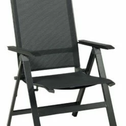 Blitzangebot 🎉 Gartenstuhl - anthrazit-carbon - verstellbare Rückenlehne 🌟