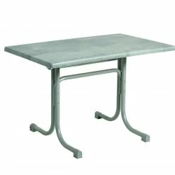 Bestpreis ⌛ Gartentisch - platin-cemento grigio - abklappbar - 110x70 cm 🧨