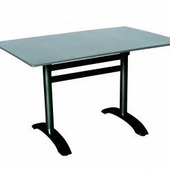 Rabatt ⭐ Gartentisch - anthrazit-schiefer - 120x80 cm 😉