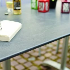 Bestpreis ✨ Gartentisch - platin-schiefer - abklappbar - 120x80 cm ❤️ -Angebote Garten Store 9005146000 03 1600Wx1600H