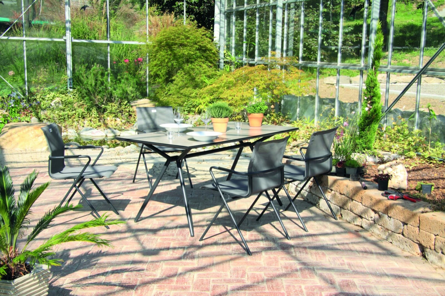 Bestpreis 🤩 5-teilige Tischgruppe - anthrazit-carbon - Glastisch ❤️ 6 Bestpreis 🤩 5-teilige Tischgruppe - anthrazit-carbon - Glastisch ❤️ – Bild 4