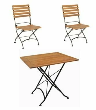 Top 10 🔥 3-teilige Tischgruppe - teakfarben - Akazie massiv ✔️ 3 Top 10 🔥 3-teilige Tischgruppe - teakfarben - Akazie massiv ✔️