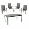Neu 🌟 5-teiliges Gartenmöbel-Set - anthrazit - stapelbar - 160x90 cm 💯 -Angebote Garten Store 9005148000 1600Wx1600H