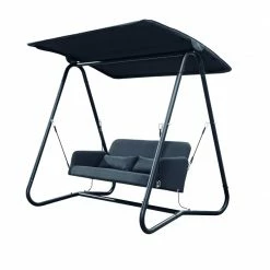 Besorgen 😉 Gartenschaukel - anthrazit - mit Dach 💯