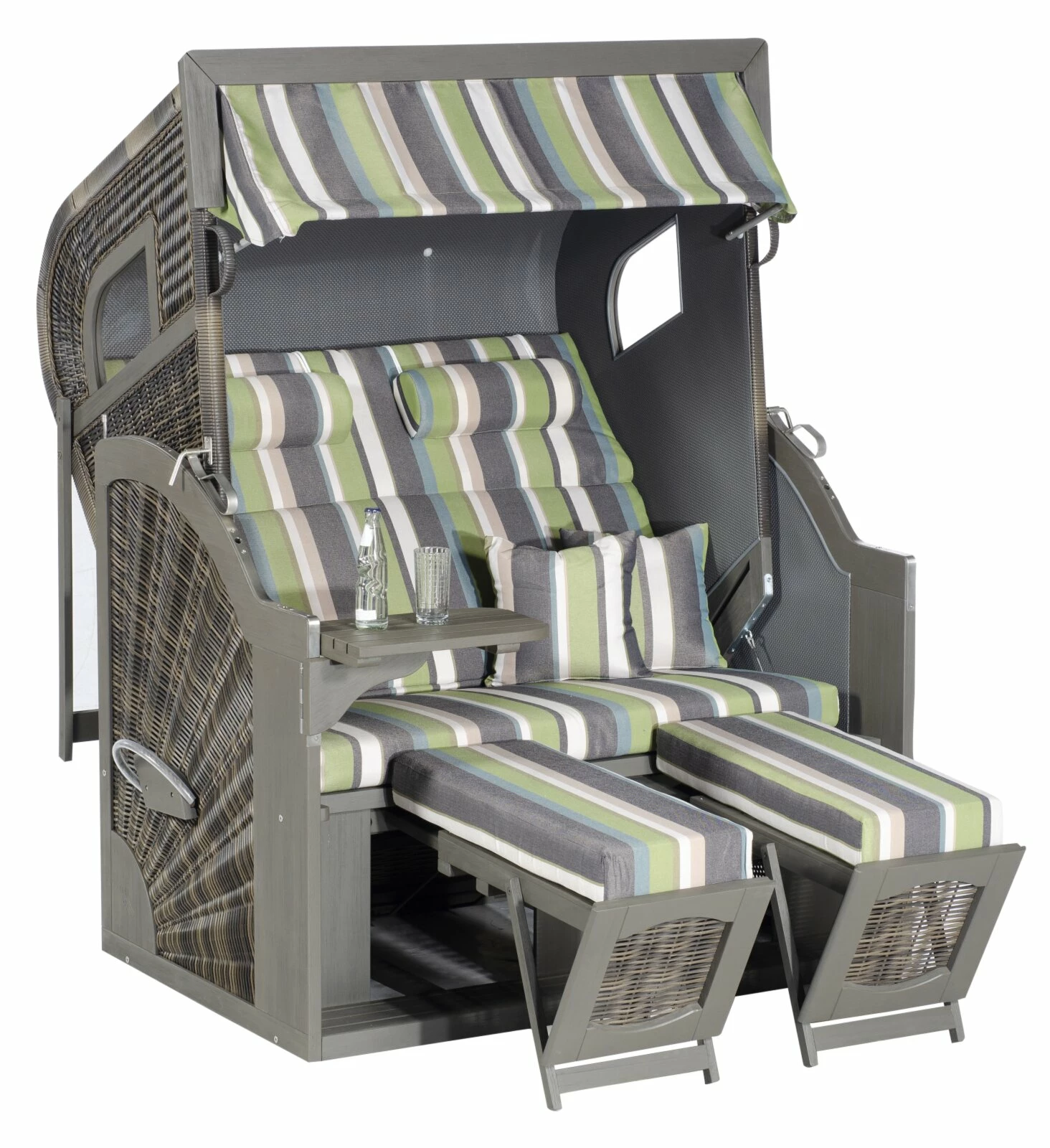 Blitzangebot 🎉 Strandkorb RUSTIKAL 405 Z TEAK COMFORT XL - vintage-braun - 135x165 cm 👏 3 Blitzangebot 🎉 Strandkorb RUSTIKAL 405 Z TEAK COMFORT XL - vintage-braun - 135x165 cm 👏