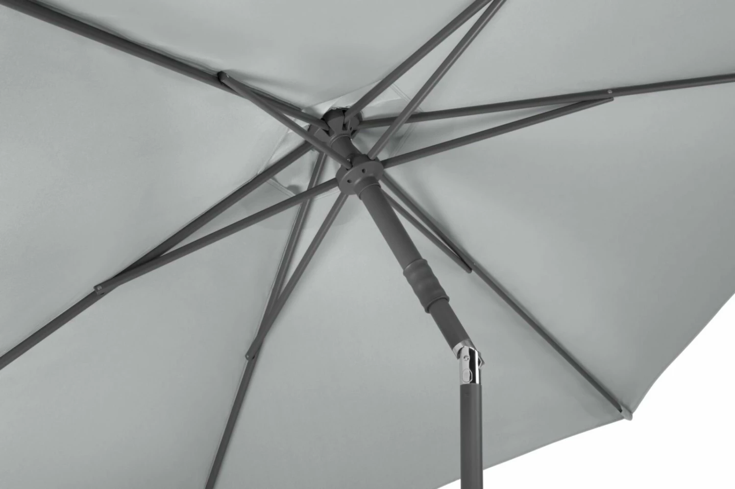 Rabatt 🔥 Sonnenschirm SEVILLA - silbergrau - rund - Ø 270 cm 🔔 5 Rabatt 🔥 Sonnenschirm SEVILLA - silbergrau - rund - Ø 270 cm 🔔 – Bild 3