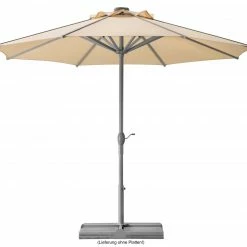 Schlussverkauf 🔥 Sonnenschirm ROOFTOP - natur - rund - Ø 350 cm 🔔