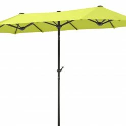 Blitzangebot 🧨 Sonnenschirm SALERNO - apfelgrün - rund - 300x150 cm ⭐