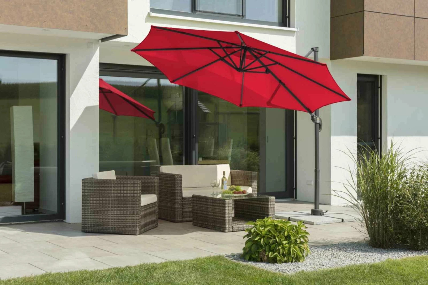 Coupon 🤩 Sonnenschirm RHODOS JUNIOR - rot - rund - Ø 300 cm ⭐ 6 Coupon 🤩 Sonnenschirm RHODOS JUNIOR - rot - rund - Ø 300 cm ⭐ – Bild 4