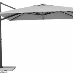 Angebote ✔️ Ampelschirm RHODOS SMART - silbergrau - 300x300 cm 😀