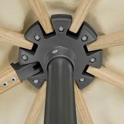 Brandneu ✔️ Ampelschirm RHODOS TWIST WOODY - natur - 300x300 cm 🎉 -Angebote Garten Store 9005225800 03 1600Wx1600H