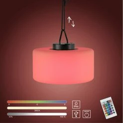 Schlussverkauf ❤️ RGB-LED-Pendelleuchte - schwarz - Farbwechsel 🔔 8 Schlussverkauf ❤️ RGB-LED-Pendelleuchte - schwarz - Farbwechsel 🔔 -Angebote Garten Store 9005234700 02 1600Wx1600H
