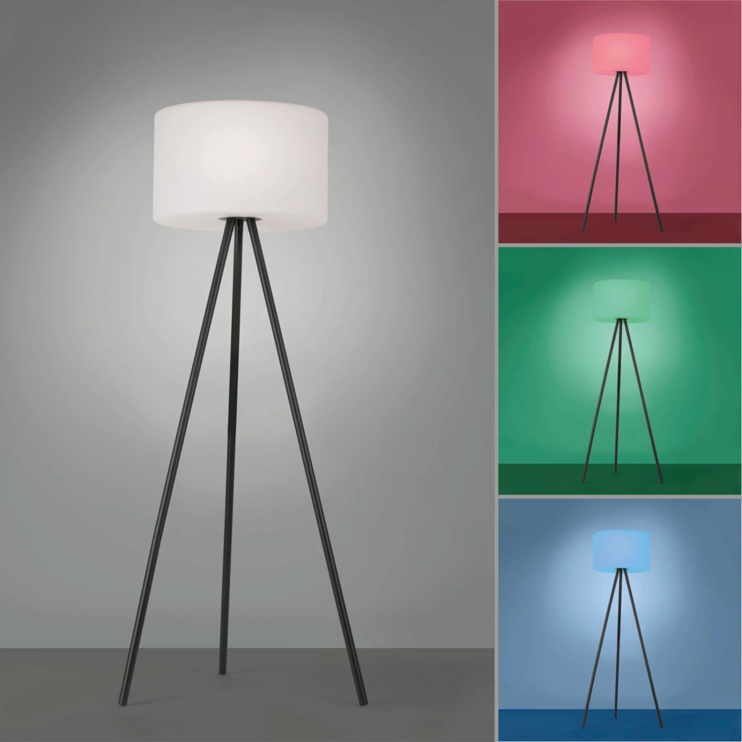 Auslauf ⭐ LED-Stehleuchte - schwarz-weiß - 135 cm hoch 🔥 4 Auslauf ⭐ LED-Stehleuchte - schwarz-weiß - 135 cm hoch 🔥 – Bild 2