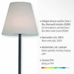 Großhandel 🛒 LED-Stehleuchte - schwarz-weiß - 157 cm hoch 🎉 -Angebote Garten Store 9005235800 02 1600Wx1600H
