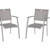 Besorgen 🎉 2er-Set Stapelstuhl - platin-grau - Aluminium 🧨