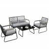 Schlussverkauf 🎉 4-teiliges Lounge-Set - anthrazit - mit Polster ⌛ 2 Schlussverkauf 🎉 4-teiliges Lounge-Set - anthrazit - mit Polster ⌛ -Angebote Garten Store 9005240100 1600Wx1600H