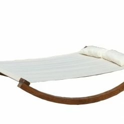 Besorgen ⭐ Liegeschaukel - cremeweiß - Lärche massiv - 150x207 cm 👏