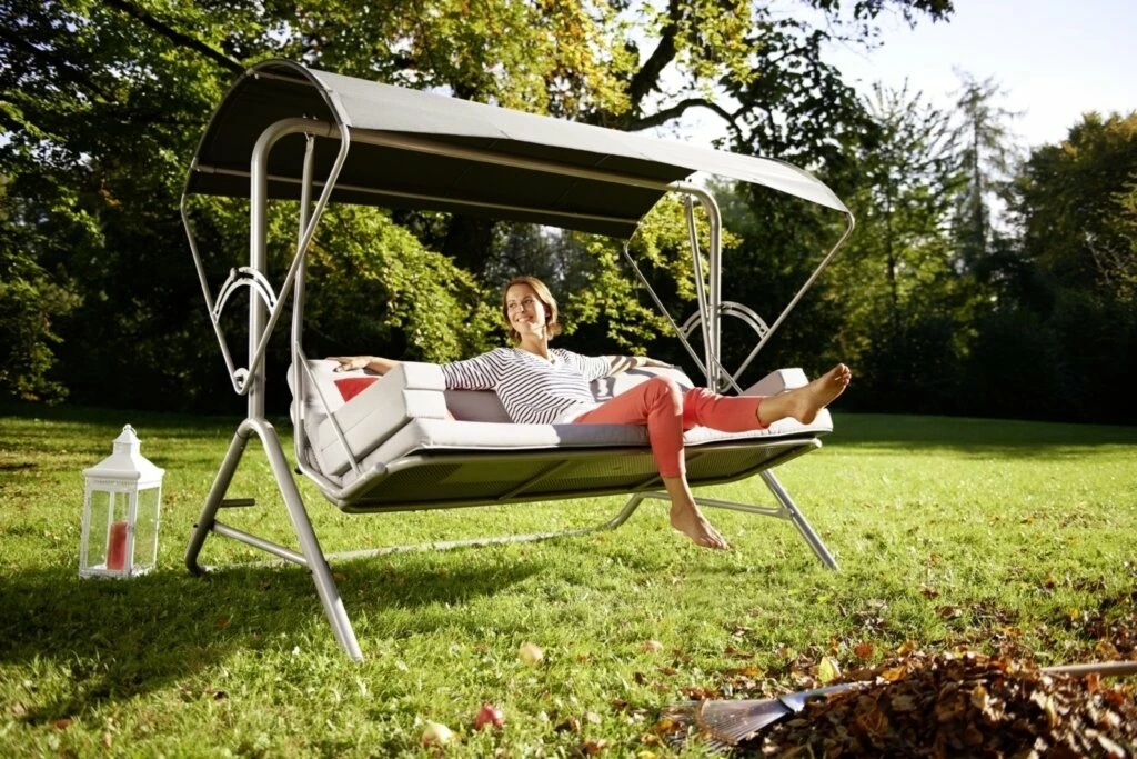 Coupon ⭐ Hollywoodschaukel - anthrazit - 145 cm breit 😉 5 Coupon ⭐ Hollywoodschaukel - anthrazit - 145 cm breit 😉 – Bild 3