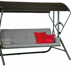 Coupon ⭐ Hollywoodschaukel - anthrazit - 145 cm breit 😉