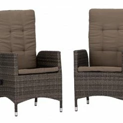 Coupon 👍 2-teiliges Gartensessel-Set - taupe-grau - 58 cm 🥰