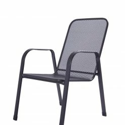 Billig 😀 Stapelstuhl - anthrazit - Stahlrohr 🛒