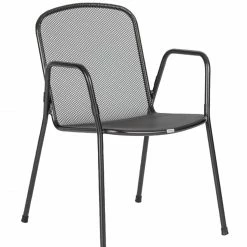 Billig ⭐ Gartenstuhl - anthrazit - stapelbar ⌛