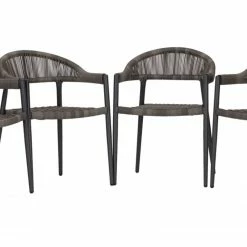 Billig 🎁 4-teiliges Gartenstuhl-Set - anthrazit - stapelbar - 56x78 cm ✨ -Angebote Garten Store 9005247200 02 1600Wx1600H